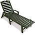 Trex Outdoor Furniture Yacht Club Rainforest Canopy Plastic Outdoor Patio Stackable Chaise Lounge Chair