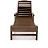 Trex Outdoor Furniture Yacht Club Vintage Lantern Plastic Outdoor Patio Stackable Chaise Lounge Chair