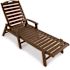 Trex Outdoor Furniture Yacht Club Vintage Lantern Plastic Outdoor Patio Stackable Chaise Lounge Chair