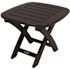 Trex Outdoor Furniture Yacht Club 21 in. x 18 in. Charcoal Black Patio Side Table