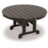 Trex Outdoor Furniture Cape Cod 36 in. Charcoal Black Round Plastic Outdoor Patio Coffee Table