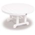 Trex Outdoor Furniture Cape Cod 36 in. Classic White Round Plastic Outdoor Patio Coffee Table