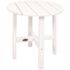 Trex Outdoor Furniture Cape Cod 18 in. Classic White Round Plastic Outdoor Patio Side Table