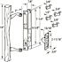 Prime-Line Chrome Diecast Sliding Door Handle Set with Wood Pull Acorn and Better Bilt