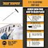 True Temper 86 in. Aluminum Handle 17 ft. Telescoping Roof Rake
