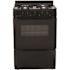 24 in. 2.97 cu. ft. Freestanding Gas Range in Black