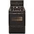 24 in. 2.97 cu. ft. Freestanding Sealed Burner Spark Ignition Gas Range in Black