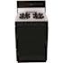 24 in. 2.97 cu. ft. Freestanding Sealed Burner Spark Ignition Gas Range in White with Black Trim
