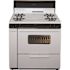 36 in. 3.91 cu. ft. Freestanding Gas Range in White with Black Trim