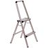 XTEND+CLIMB Ultra 2-Step Light Weight Aluminum Stool Folding Step Stool with Handle ANSI Type II 225 lbs. Duty Rating