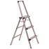 XTEND+CLIMB Ultra 3-Step Light Weight Aluminum Stool Folding Step Stool with Handle ANSIType II 225 lbs. Duty Rating