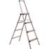 XTEND+CLIMB Ultra 4-Step Light Weight Aluminum Stool Folding Step Stool with Handle ANSI Type II 225 lbs. Duty Rating