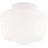 Westinghouse 5 in. Handblown White Schoolhouse Shade with 3-1/4 in. Fitter and 5-3/4 in. Width