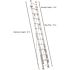Werner 24 ft. Aluminum Extension Ladder (23 ft. Reach Height) with 300 lbs. Load Capacity Type IA Duty Rating