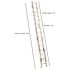 Werner 28 ft. Aluminum D-Rung Equalizer Extension Ladder with 225 lbs. Load Capacity Type II Duty Rating