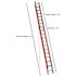 Werner 36 ft. Fiberglass Extension Ladder (34 ft. Reach Height) with 300 lb. Load Capacity Type IA Duty Rating