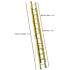 Werner 24 ft. Fiberglass D-Rung Extension Ladder with 375 lbs. Load Capacity Type IAA Duty Rating