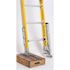 Werner 28 ft. Fiberglass D-Rung Extension Ladder with 375 lbs. Load Capacity Type IAA Duty Rating