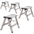 XTEND+CLIMB Ultra 1 ft. Lightweight Aluminum Single Step Compact Folding Stool ANSI Type II 225 lbs. Duty Rating (4-Pack)