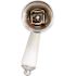 DANCO Faucet Lever Handle in Chrome with White Tip