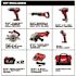 Milwaukee M18 18V Lithium-Ion Cordless Combo Tool Kit (6-Tool) with Two 3.0 Ah Batteries, 1 Charger, 1 Tool Bag