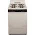 24 in. 2.97 cu. ft. Battery Spark Ignition Gas Range in Biscuit with Black Trim