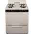 Premier 30 in. 3.91 cu. ft. Battery Spark Ignition Gas Range in Biscuit with Black trim