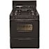 Premier 30 in. 3.91 cu. ft. Battery Spark Ignition Gas Range in Black