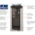 Glacier Bay 3-5 Gal. Hot/Room/Cold Temperature Top Load Water Cooler Dispenser with Kettle Feature in Stainless Steel/Black