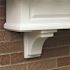 Nantucket White Polyethylene Decorative Corbel