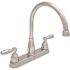 Delta Foundations 2-Handle Standard Kitchen Faucet in Chrome