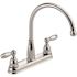 Delta Foundations 2-Handle Standard Kitchen Faucet in Chrome
