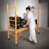 Jobsite 6 ft. Baker Style Rolling Scaffold Platform, 1100 lbs. Load Capacity, Steel, 6 ft. W x 6.25 ft. H x 2.5 ft. D