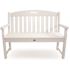 Trex Outdoor Furniture Yacht Club 48 in. Classic White Plastic Patio Bench
