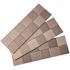 Aspect Square Matted 12 in. x 4 in. Brushed Stainless Metal Decorative Tile Backsplash (1 sq. ft.)