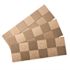 Aspect Square Matted 12 in. x 4 in. Brushed Champagne Metal Decorative Tile Backsplash (1 sq. ft.)