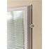 ODL White Cordless Add On Enclosed Aluminum Blinds with 1/2 in. Slats, for 20 in. Wide x 64 in. Length Door Windows
