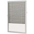 ODL White Cordless Add On Enclosed Blind with 1/2 in. Wide Aluminum Blinds for 20 in. Width x 36 in. Length Door Window