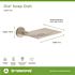 Symmons Dia Wall-Mounted Soap Dish With Drain Ports in Satin Nickel