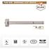 Commercial Rim/Panic Exit Device with 6-Pin SC4 Cylinder and Pull Trim - ANSI Grade 1, UL 305, ADA, Aluminum Finish