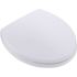 TOTO SoftClose Round Closed Front Toilet Seat in Cotton White