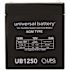 UPG 12-Volt 5 Ah F1 Terminal Sealed Lead Acid (SLA) AGM Rechargeable Battery
