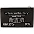 UPG 12-Volt 7 Ah F1 Terminal Sealed Lead Acid (SLA) AGM Rechargeable Battery
