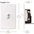 Toggler LED+ Dimmer Switch for Dimmable LED and Incandescent Bulbs, 150W LED/Single-Pole or 3-Way, White (TGCL-153PR-WH)