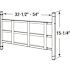Segal 31 in. to 54 in. W x 16 in. H Carbon Steel Fixed 3-Bar Window Guard, Black