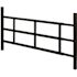 Segal 31 in. to 54 in. W x 16 in. H Carbon Steel Fixed 3-Bar Window Guard, Black