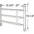 Segal 15-3/4 in. x 23-1/2 in. x 15-1/2 in. 3-Bar Hardened Steel Painted Finish Child Fall Window Guard, White