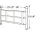 Segal Child Fall Window Guard, 22 in. - 38 in. W x 16 in. H, 3 Bar, Steel, White