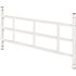 Segal Fixed Window Guard, 31 in. - 54 in. x 15-1/4 in., Steel, White, 3-Bar, NON-EGRESS
