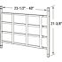 Segal 21 in., Carbon Steel Black, Fixed 4-Bar Window Grill (Width Expandable)